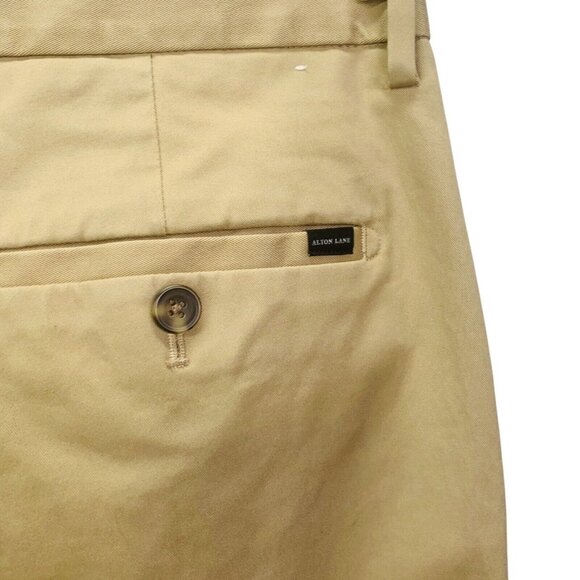 Alton Lane Mens Tailored Fit Chino Pant Flat Front Stretch Tapered Leg Size 33 - Picture 8 of 13